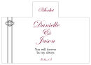 Personalized Decor Rectangle Wine Wedding Label 4.25x3
